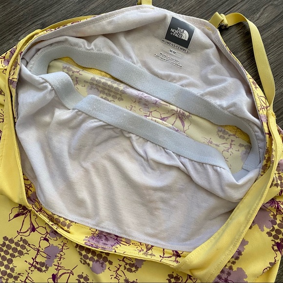 The North Face Yellow Tank Top with Built in Bra and Adjustable Straps M - Picture 10 of 12